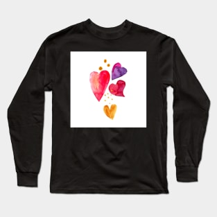 Floating Hearts Long Sleeve T-Shirt